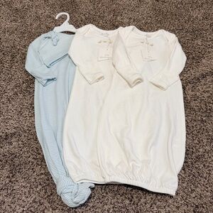 Starting Out White and Light Blue Pajamas